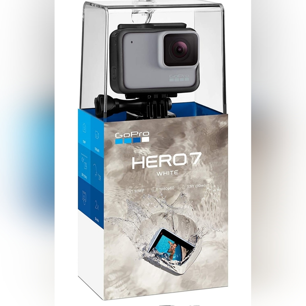 GoPro Hero 7 White - Waterproof Action Camera with Touch Screen 1080p HD Video